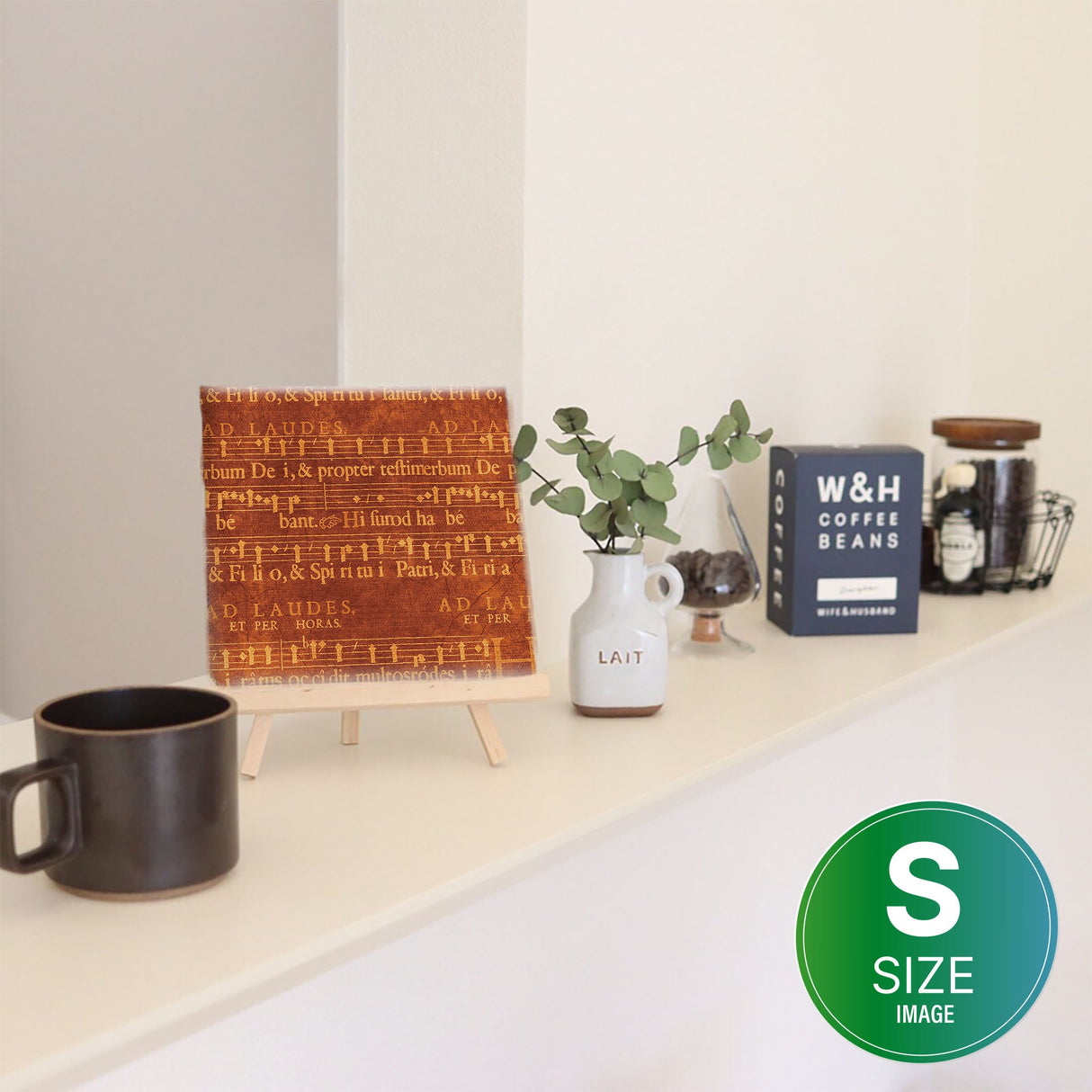 楽譜モチーフのインテリア、ファブリックパネル 壁掛け アート pop-0012