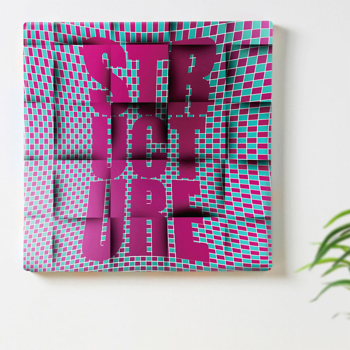 タイポグラフの壁掛けインテリア アート 雑貨 pop-0021