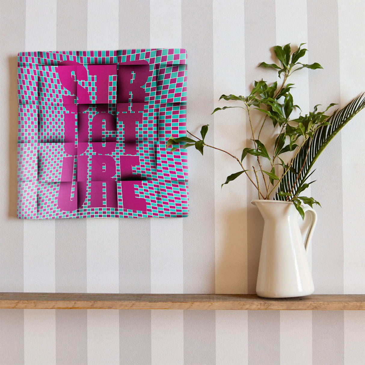 タイポグラフの壁掛けインテリア アート 雑貨 pop-0021