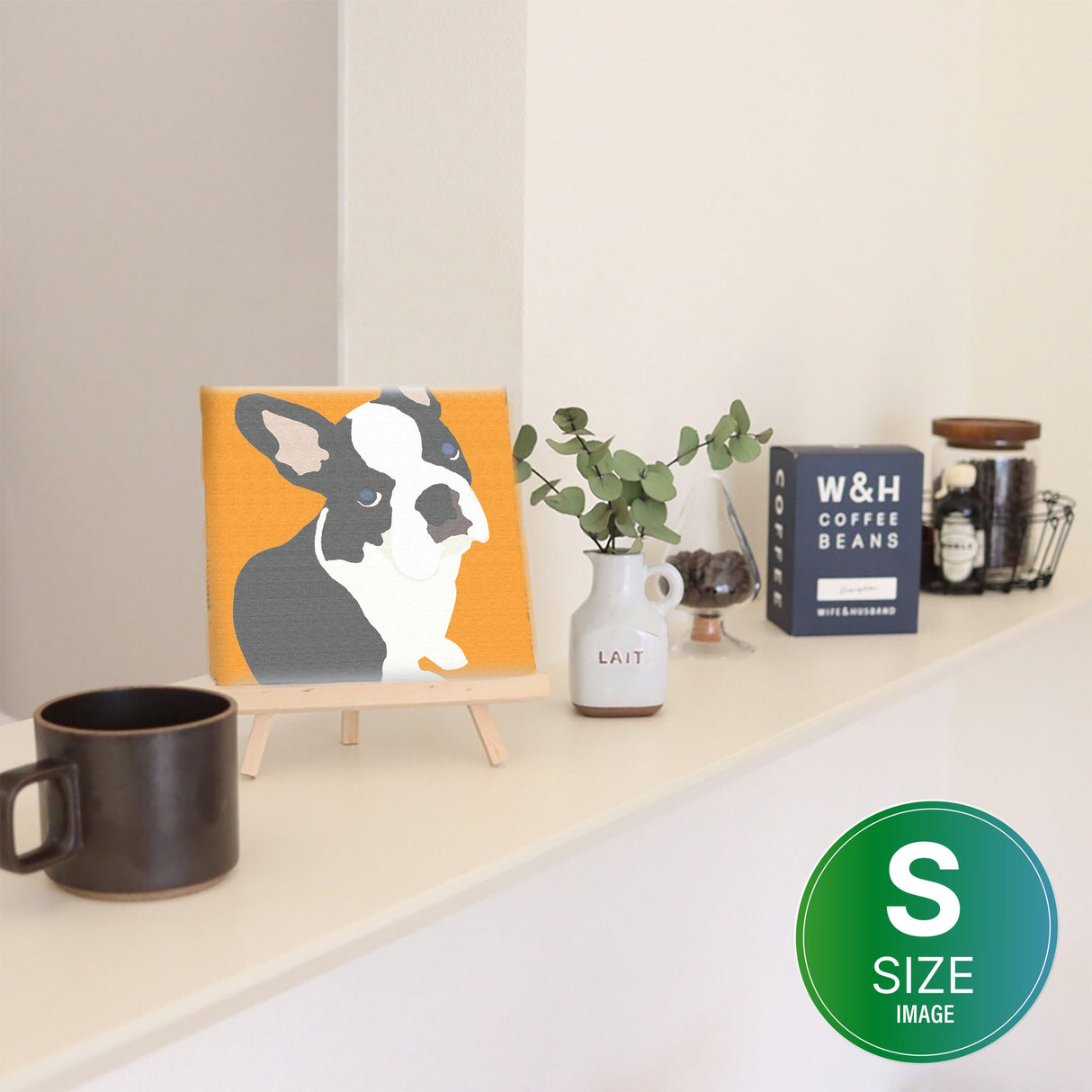 Recommended for the living room, French bulldog interior accessories Living alone Interior pop-0030-or