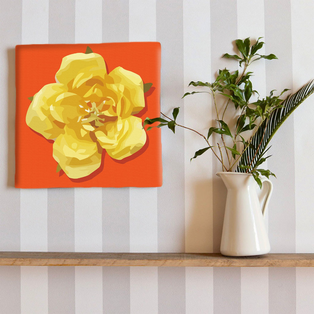 花モチーフのファブリックパネル 写真 アート pop-0031-org