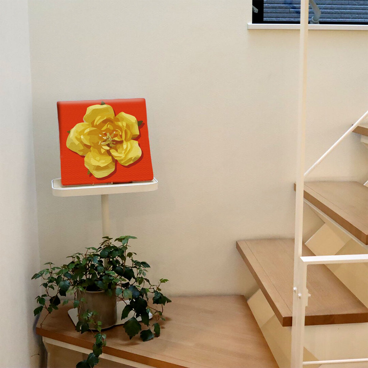 花モチーフのファブリックパネル 写真 アート pop-0031-org