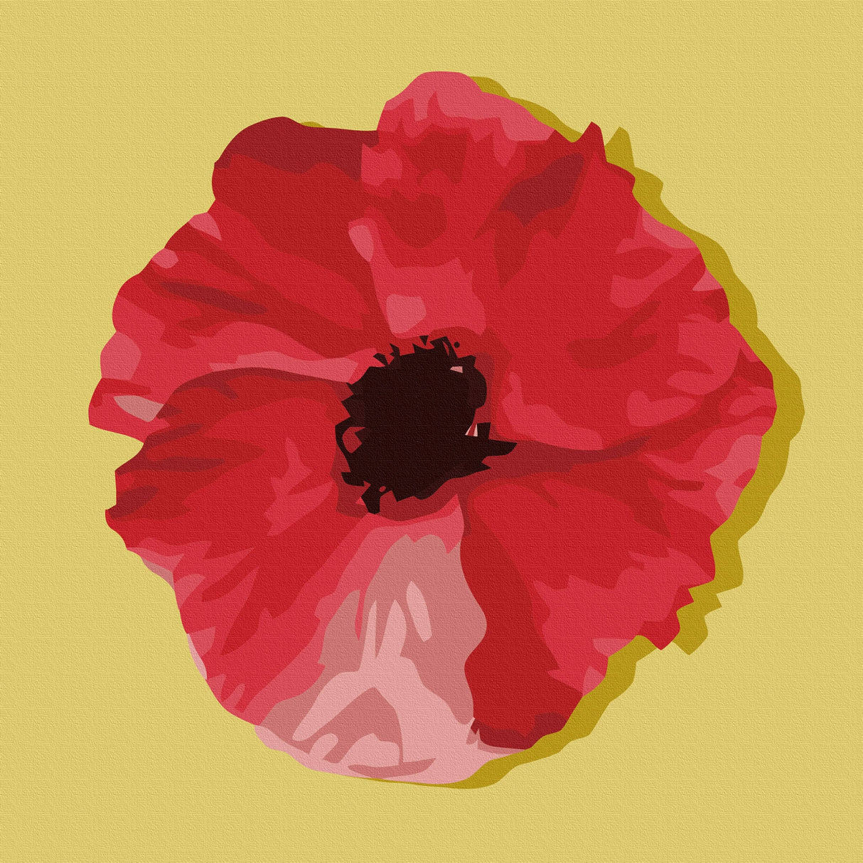 花モチーフのファブリックパネル インテリア 雑貨 pop-0031-ye