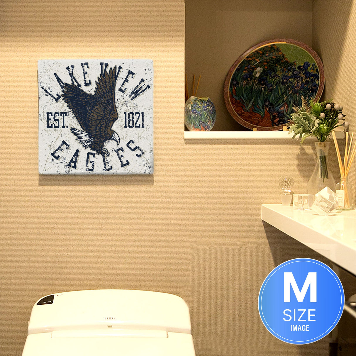 アメリカンなイーグルのファブリックボード ポスター アート pop-0041