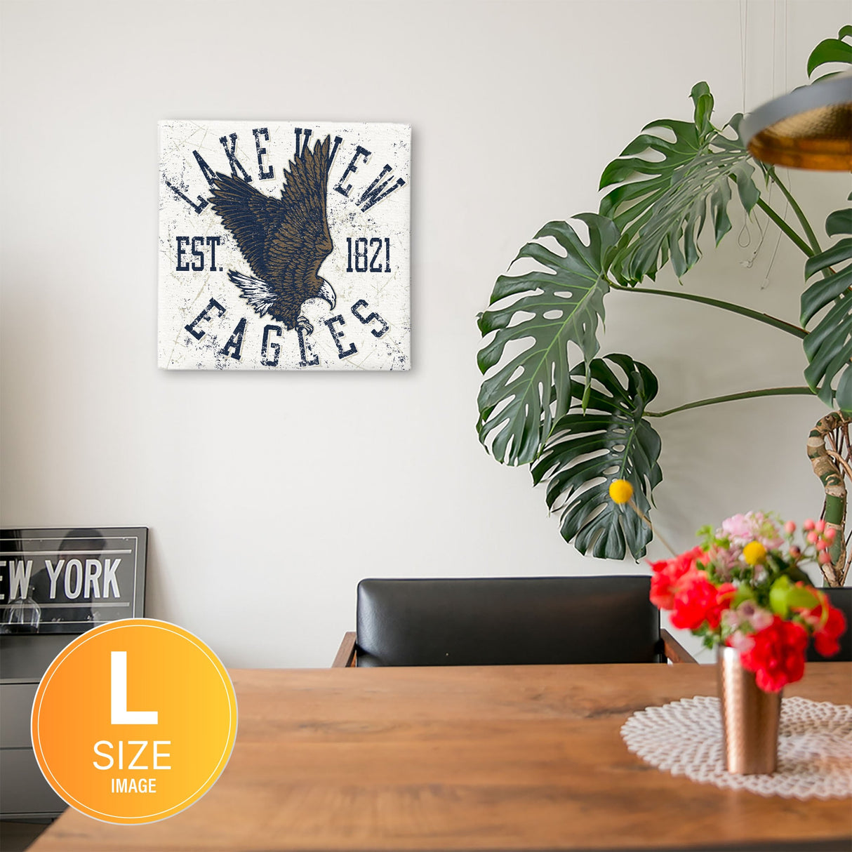 アメリカンなイーグルのファブリックボード ポスター アート pop-0041