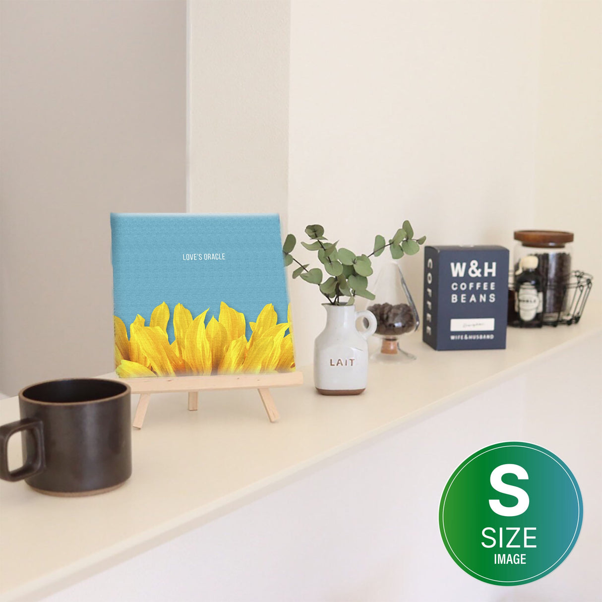 ひまわりのファブリックパネル インテリア 雑貨 アート ポップ  pop-0065