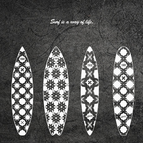 サーフボードのファブリックボード インテリア アート 雑貨 pop-0071