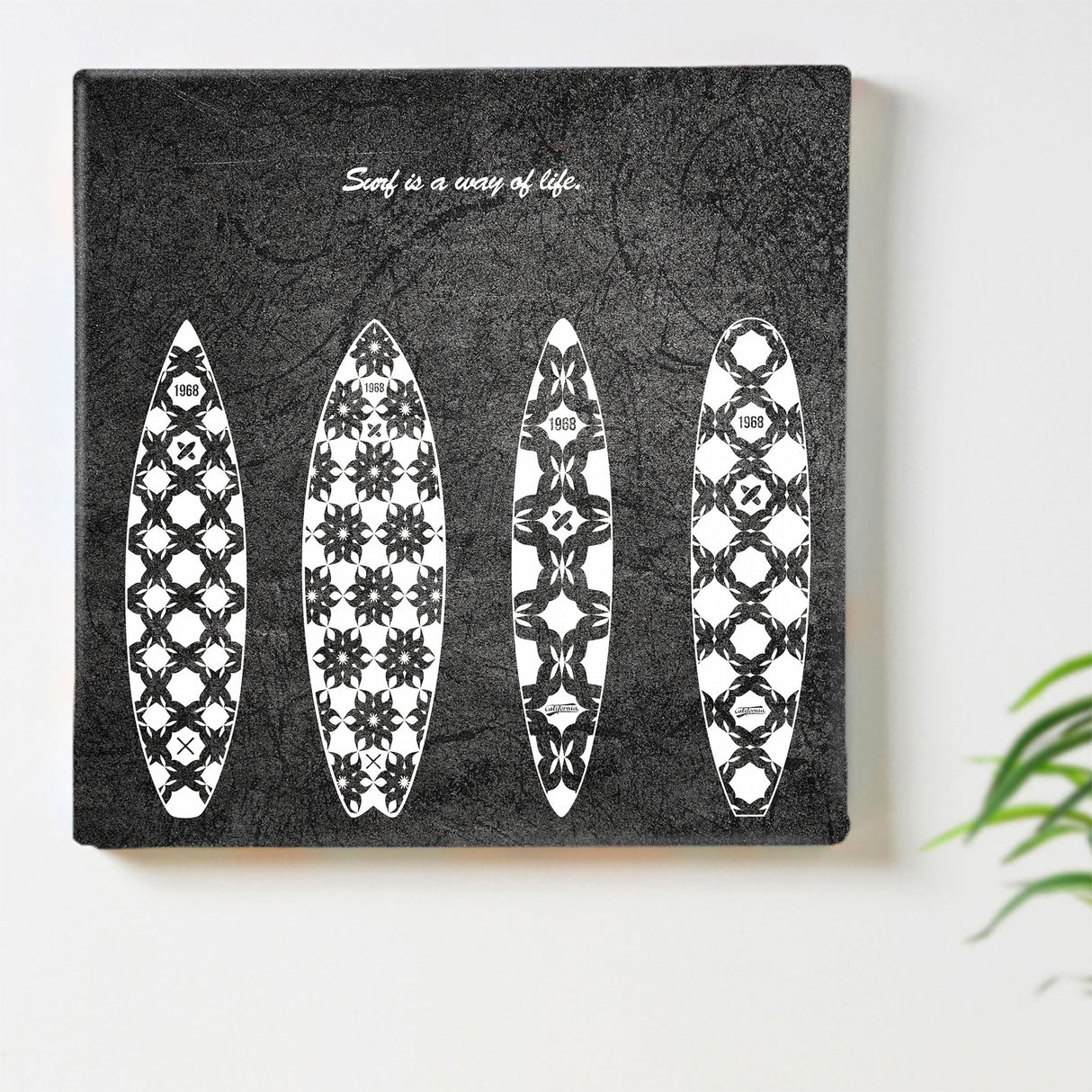 サーフボードのファブリックボード インテリア アート 雑貨 pop-0071
