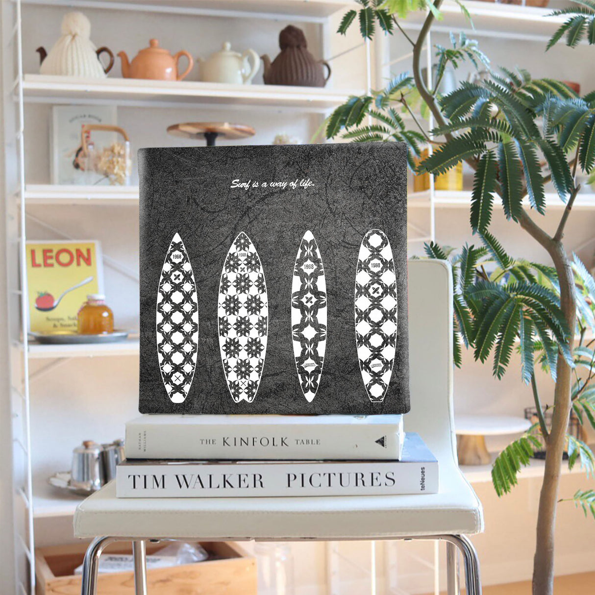 サーフボードのファブリックボード インテリア アート 雑貨 pop-0071