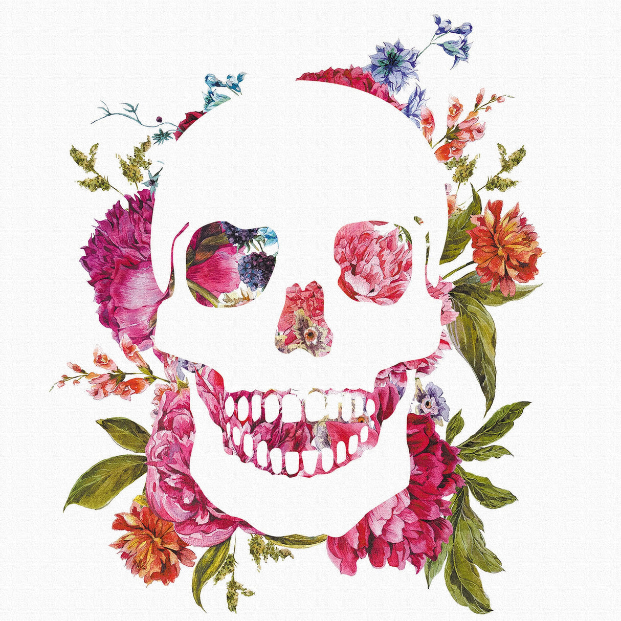 スカルモチーフのファブリックパネル インテリア 雑貨 アート シンプルモダン pop-0098