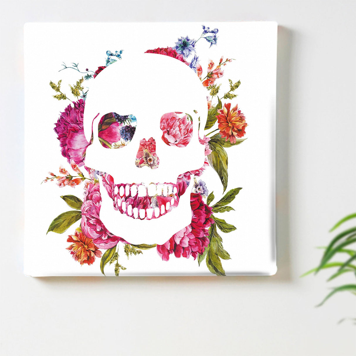 スカルモチーフのファブリックパネル インテリア 雑貨 アート シンプルモダン pop-0098