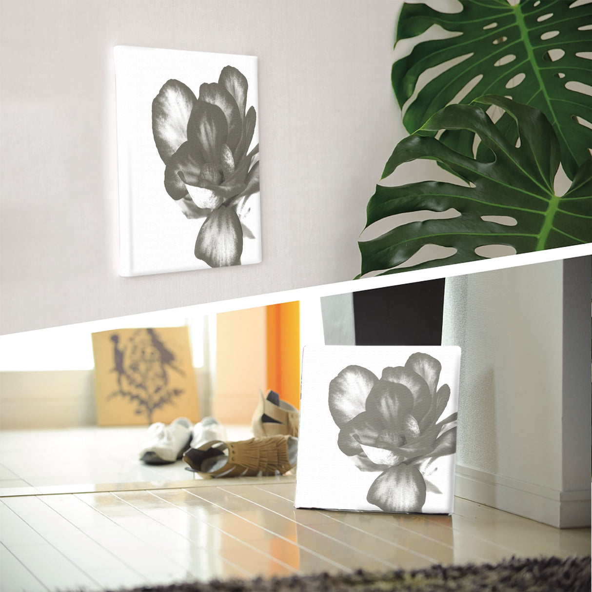 植物のファブリックボード インテリア 雑貨 アート シンプルモダン  pop-0101