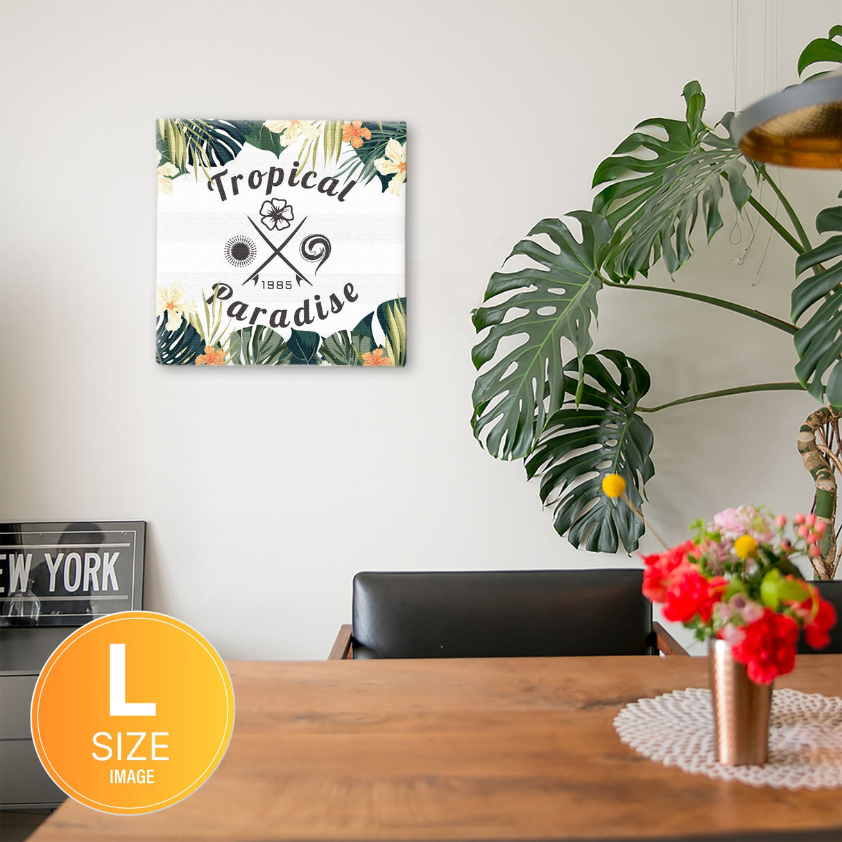 トロピカルの壁掛けアート インテリア 雑貨 アート シンプルモダン  pop-0105