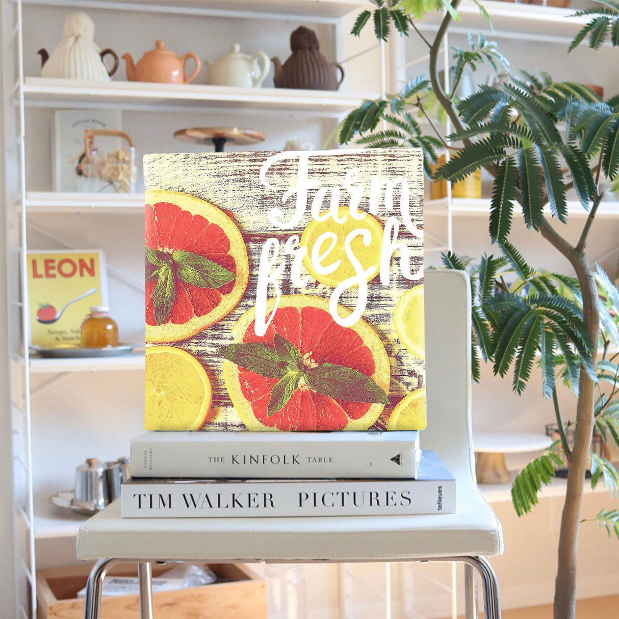 フルーツのファブリックパネル インテリア 雑貨 アート ポップアート ナチュラル pop-1611-001