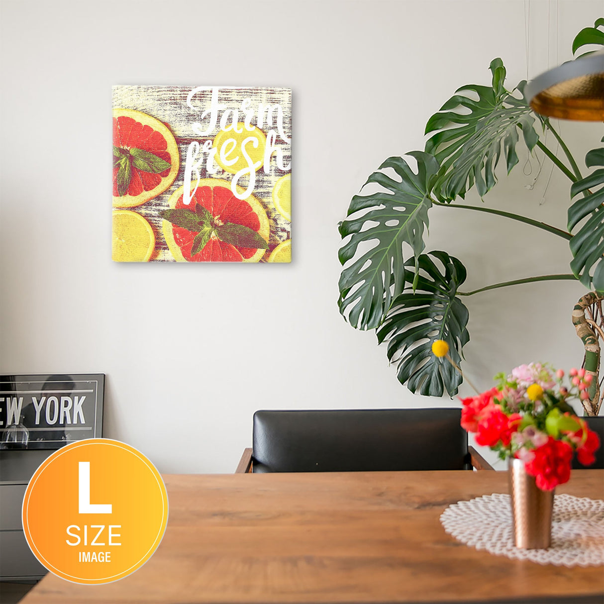 フルーツのファブリックパネル インテリア 雑貨 アート ポップアート ナチュラル pop-1611-001
