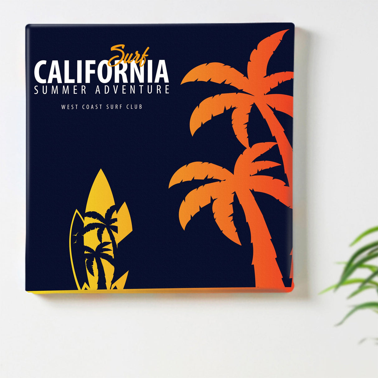 カリフォルニアのファブリックパネル インテリア雑貨 アートパネル キャンバス popa-1803-018