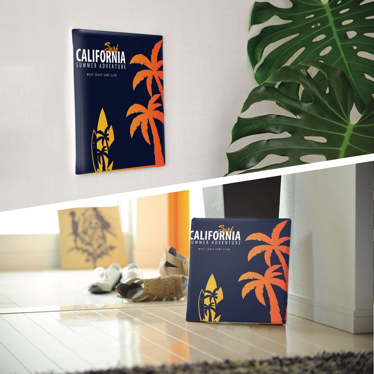 カリフォルニアのファブリックパネル インテリア雑貨 アートパネル キャンバス popa-1803-018