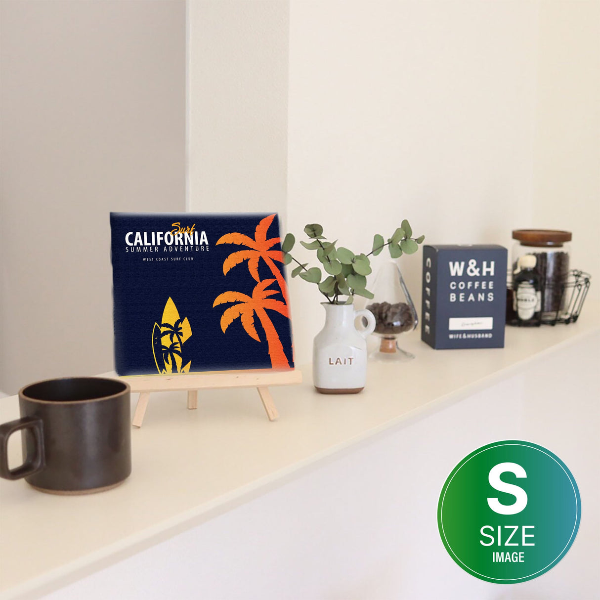 カリフォルニアのファブリックパネル インテリア雑貨 アートパネル キャンバス popa-1803-018