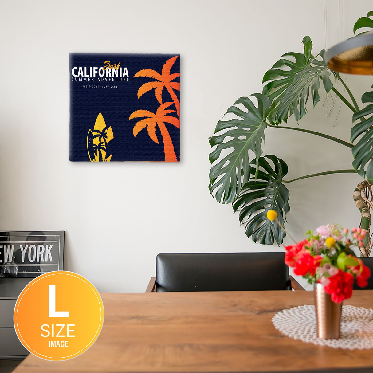 カリフォルニアのファブリックパネル インテリア雑貨 アートパネル キャンバス popa-1803-018