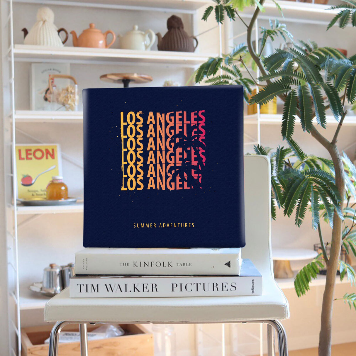 ロサンゼルスのファブリックパネル インテリア雑貨 アートパネル キャンバス popa-1803-019