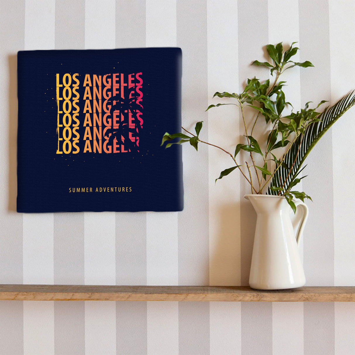 ロサンゼルスのファブリックパネル インテリア雑貨 アートパネル キャンバス popa-1803-019