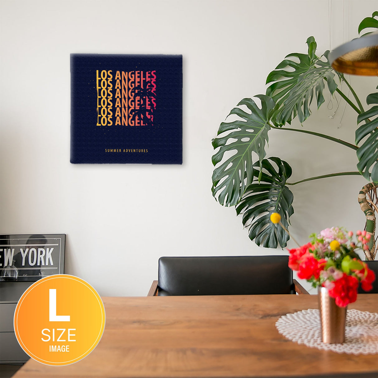 ロサンゼルスのファブリックパネル インテリア雑貨 アートパネル キャンバス popa-1803-019