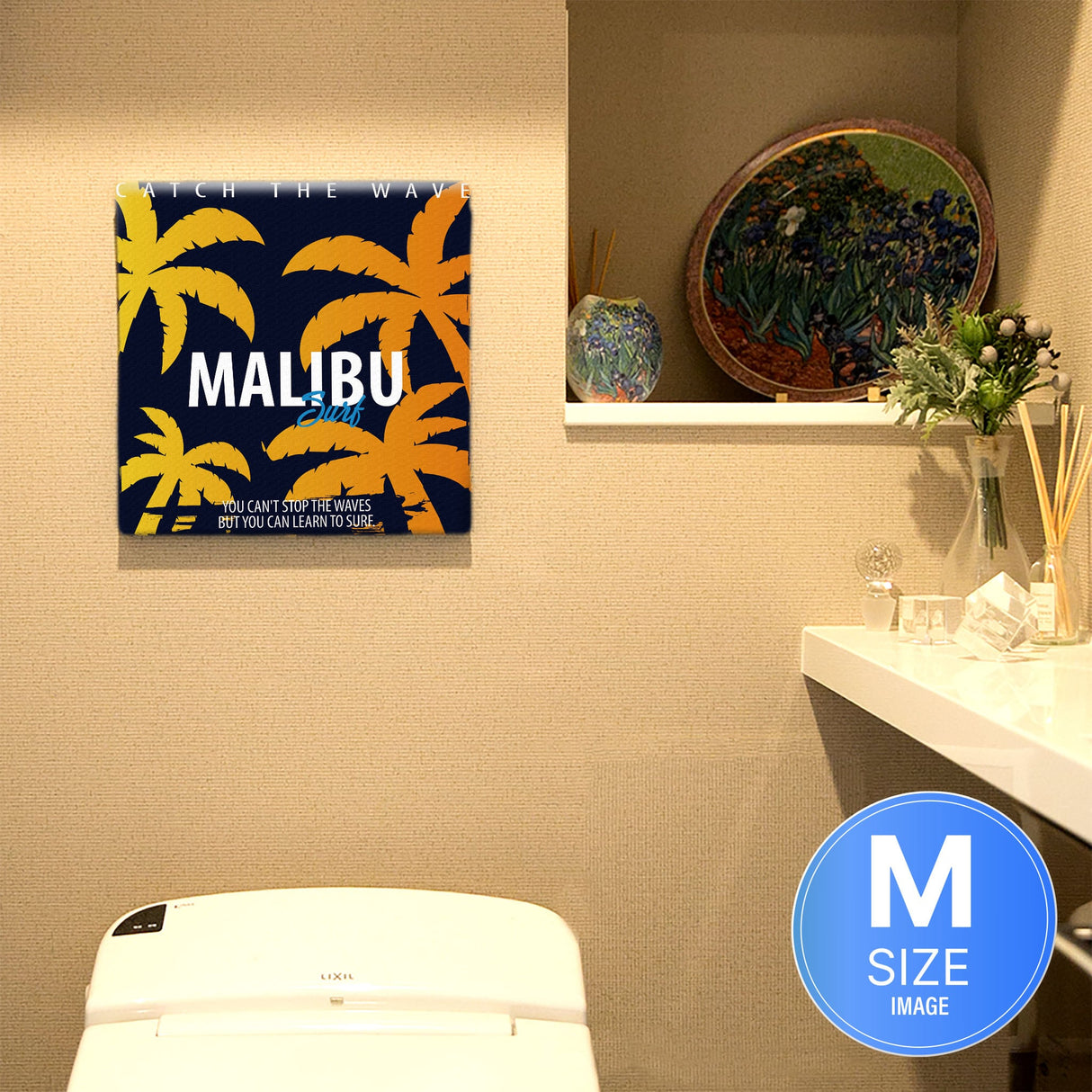 マリブの壁掛けアート インテリア雑貨 アートパネル キャンバス popa-1803-021