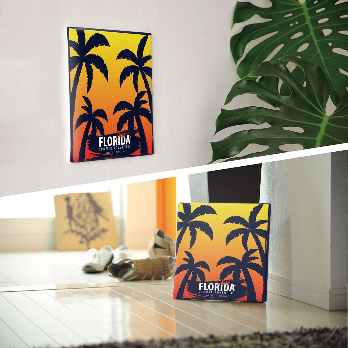 フロリダのファブリックボード インテリア雑貨 アートパネル キャンバス popa-1803-022