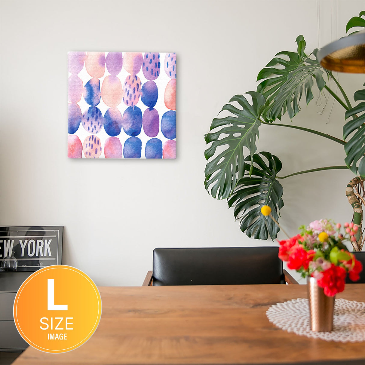 Geometric pattern art panel Interior goods Art panel Canvas popa-1903-022