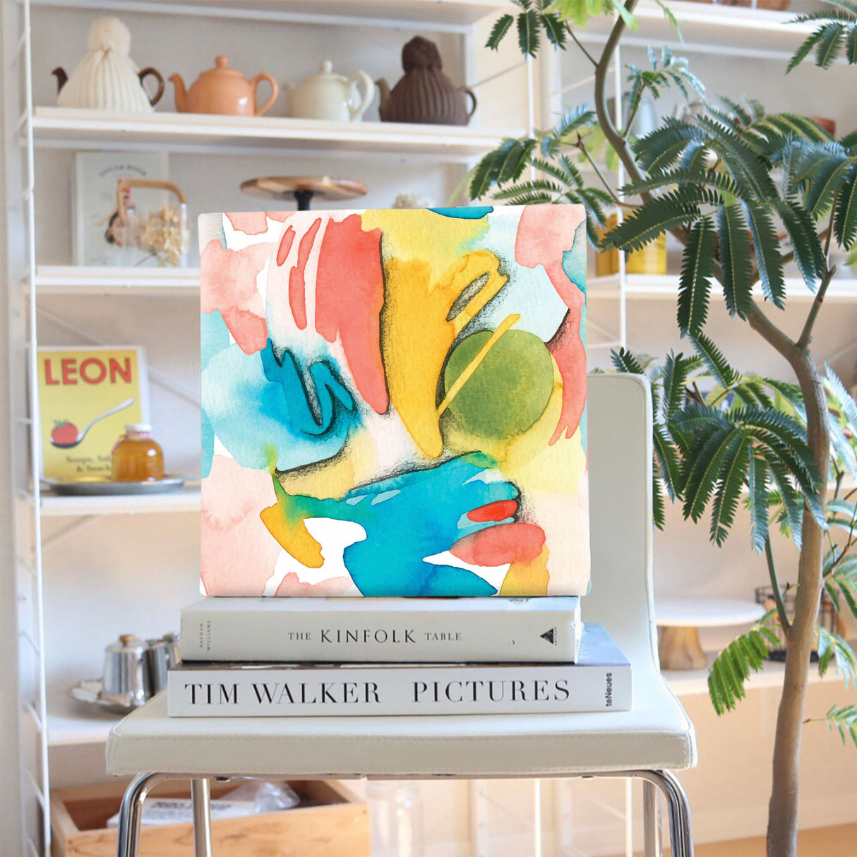 幾何学模様のファブリックパネル インテリア雑貨 アートパネル キャンバス   popa-1903-026