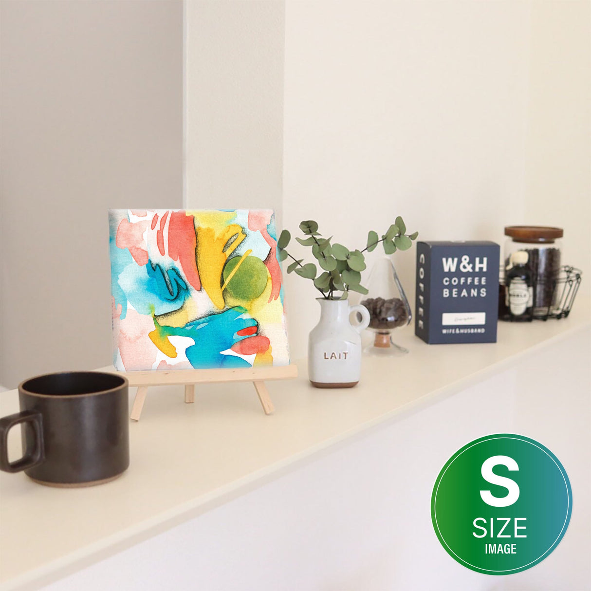 幾何学模様のファブリックパネル インテリア雑貨 アートパネル キャンバス   popa-1903-026