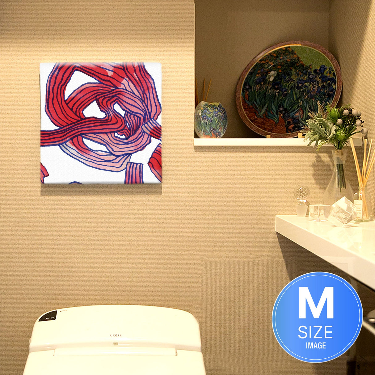 幾何学模様のウォールデコ インテリア雑貨 アートパネル キャンバス   popa-1903-027