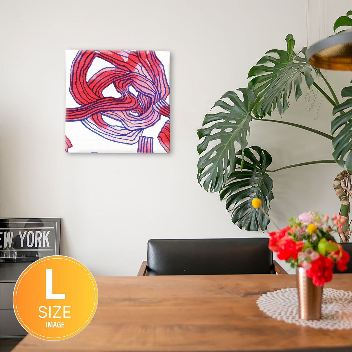 幾何学模様のウォールデコ インテリア雑貨 アートパネル キャンバス   popa-1903-027