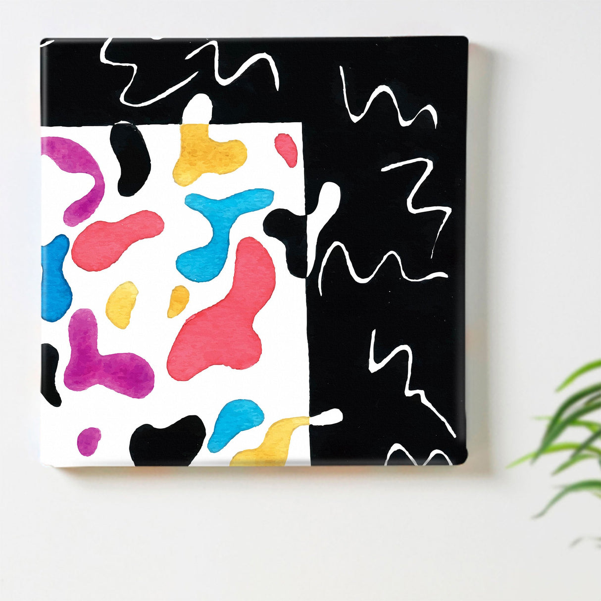 幾何学模様のアートパネル インテリア雑貨 アートパネル キャンバス   popa-1903-031