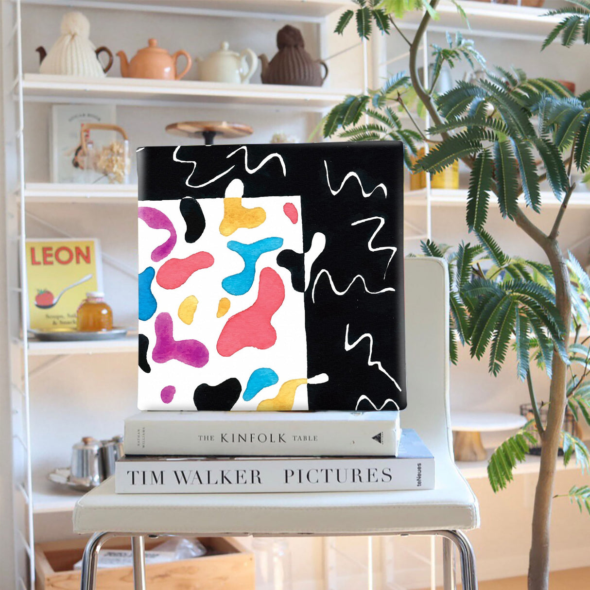 幾何学模様のアートパネル インテリア雑貨 アートパネル キャンバス   popa-1903-031