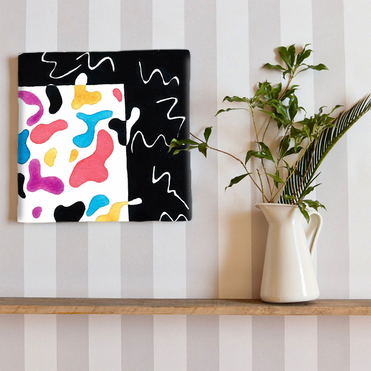 幾何学模様のアートパネル インテリア雑貨 アートパネル キャンバス   popa-1903-031