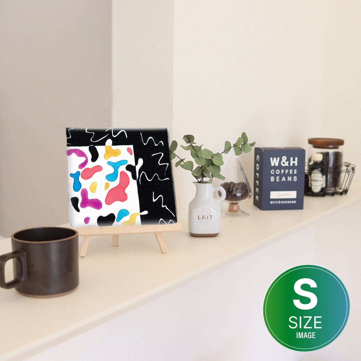 幾何学模様のアートパネル インテリア雑貨 アートパネル キャンバス   popa-1903-031