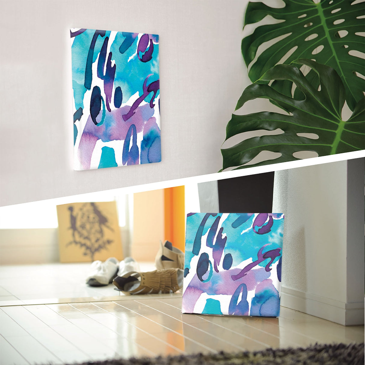 Geometric wall art Interior goods Art panel Canvas popa-1903-033