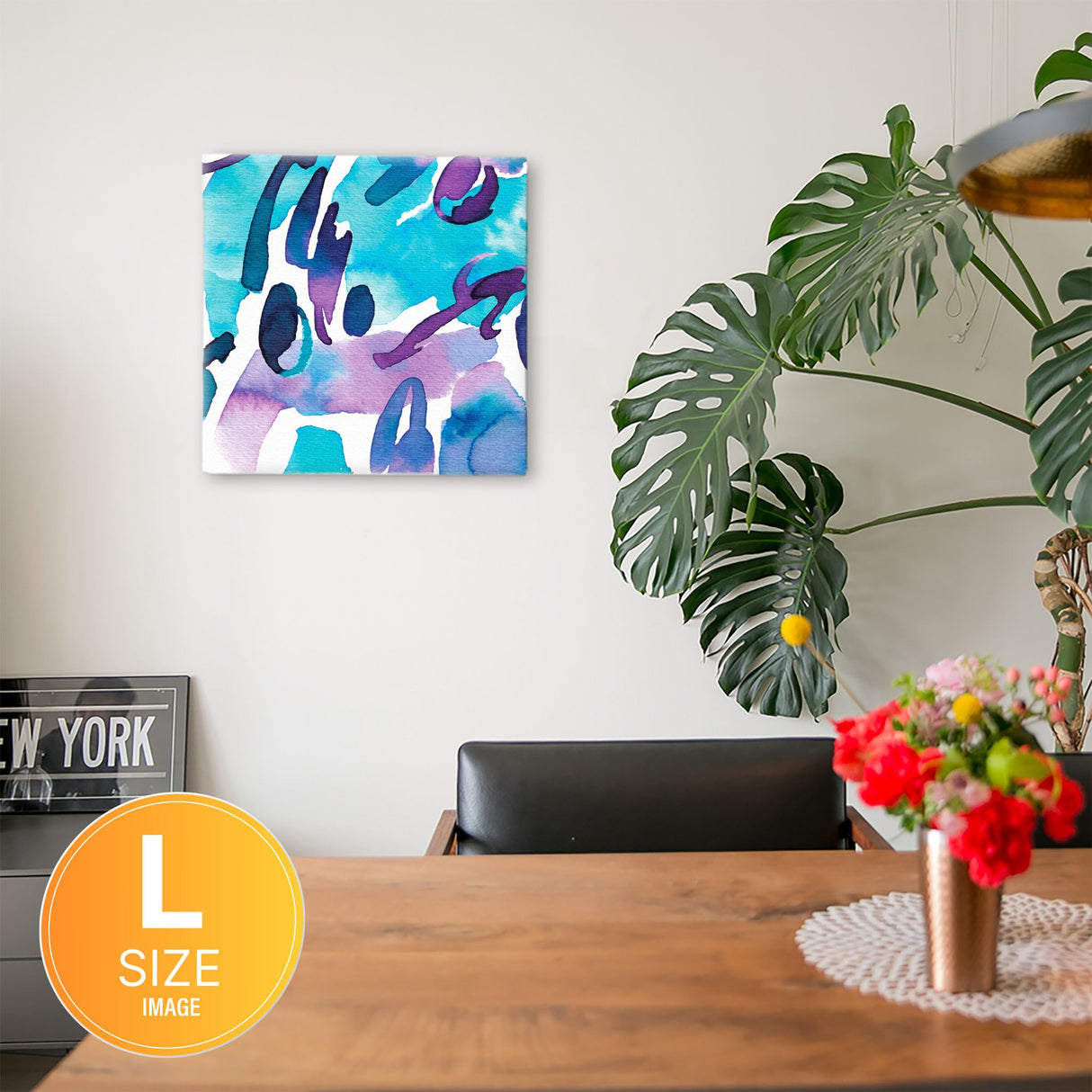 Geometric wall art Interior goods Art panel Canvas popa-1903-033