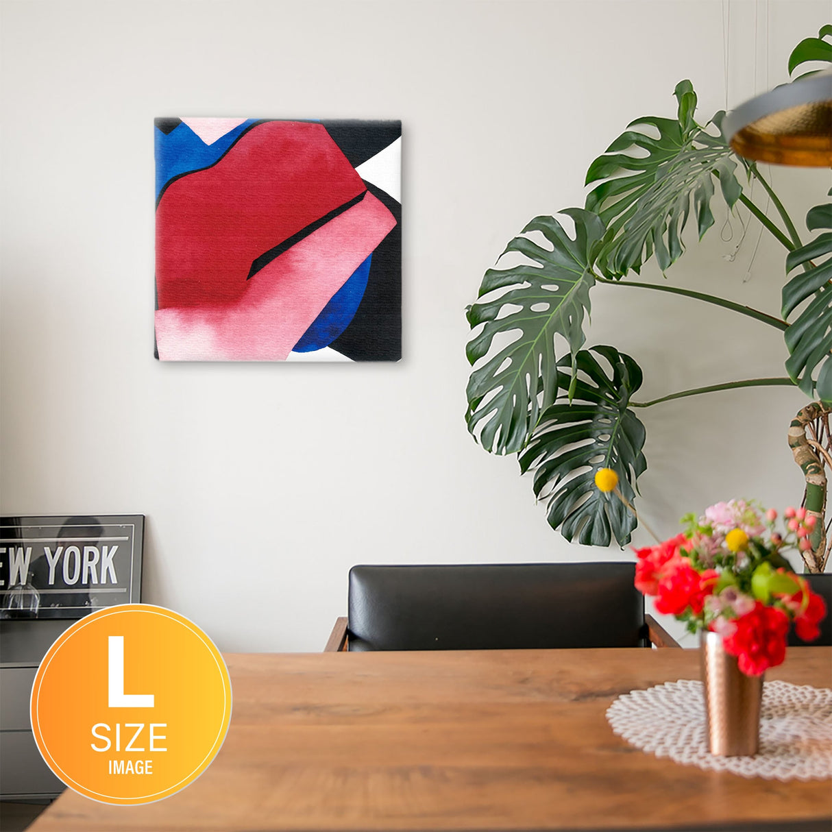 幾何学模様の壁掛けアート インテリア雑貨 アートパネル キャンバス   popa-1903-034