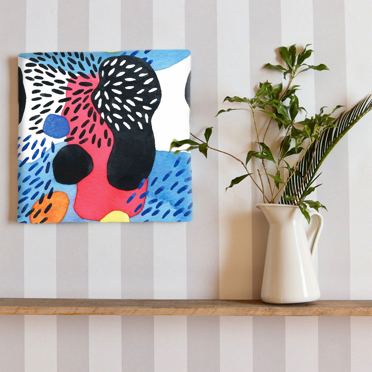 Geometric pattern fabric board Interior goods Art panel Canvas popa-1903-035