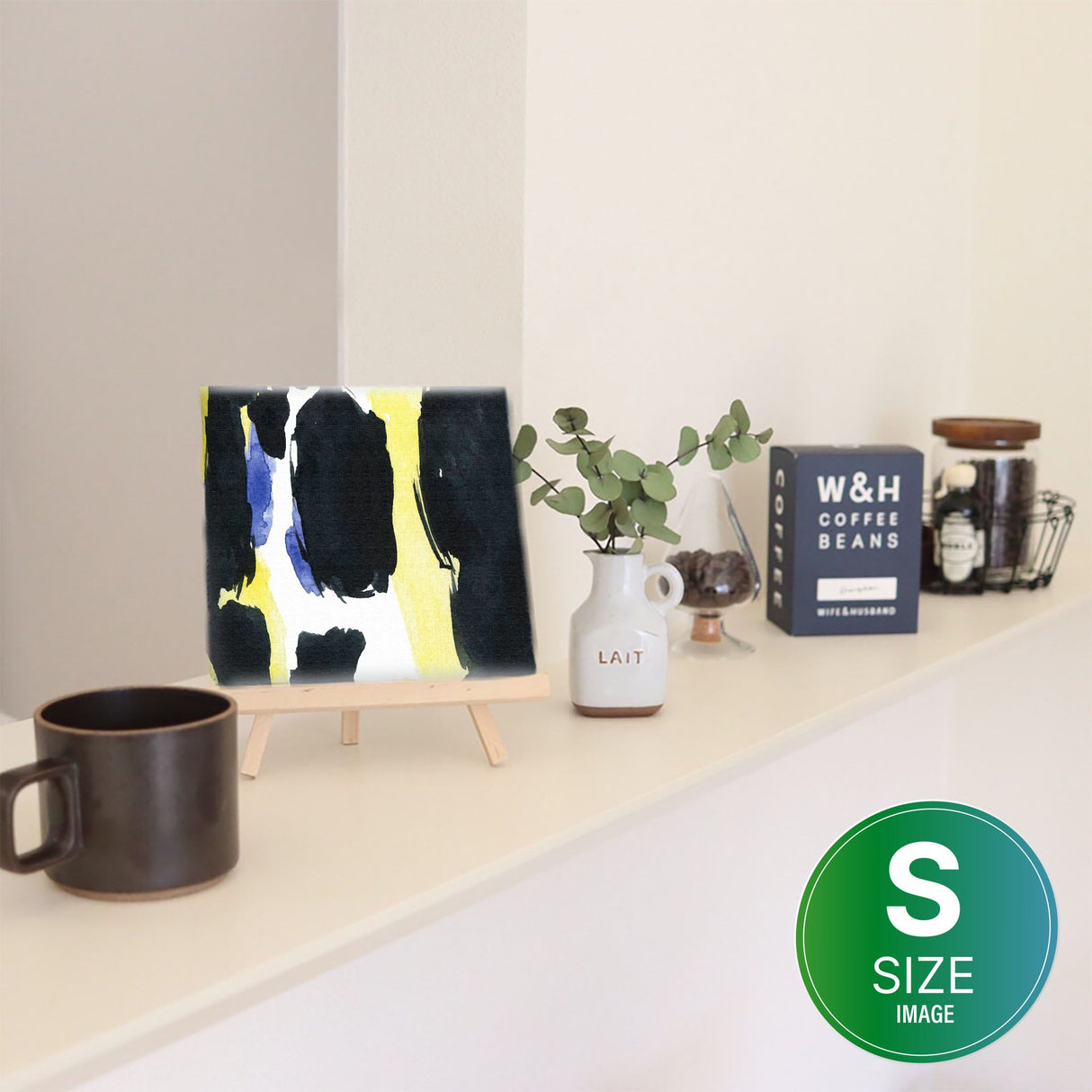 幾何学模様のファブリックパネル インテリア雑貨 アートパネル キャンバス   popa-1903-036