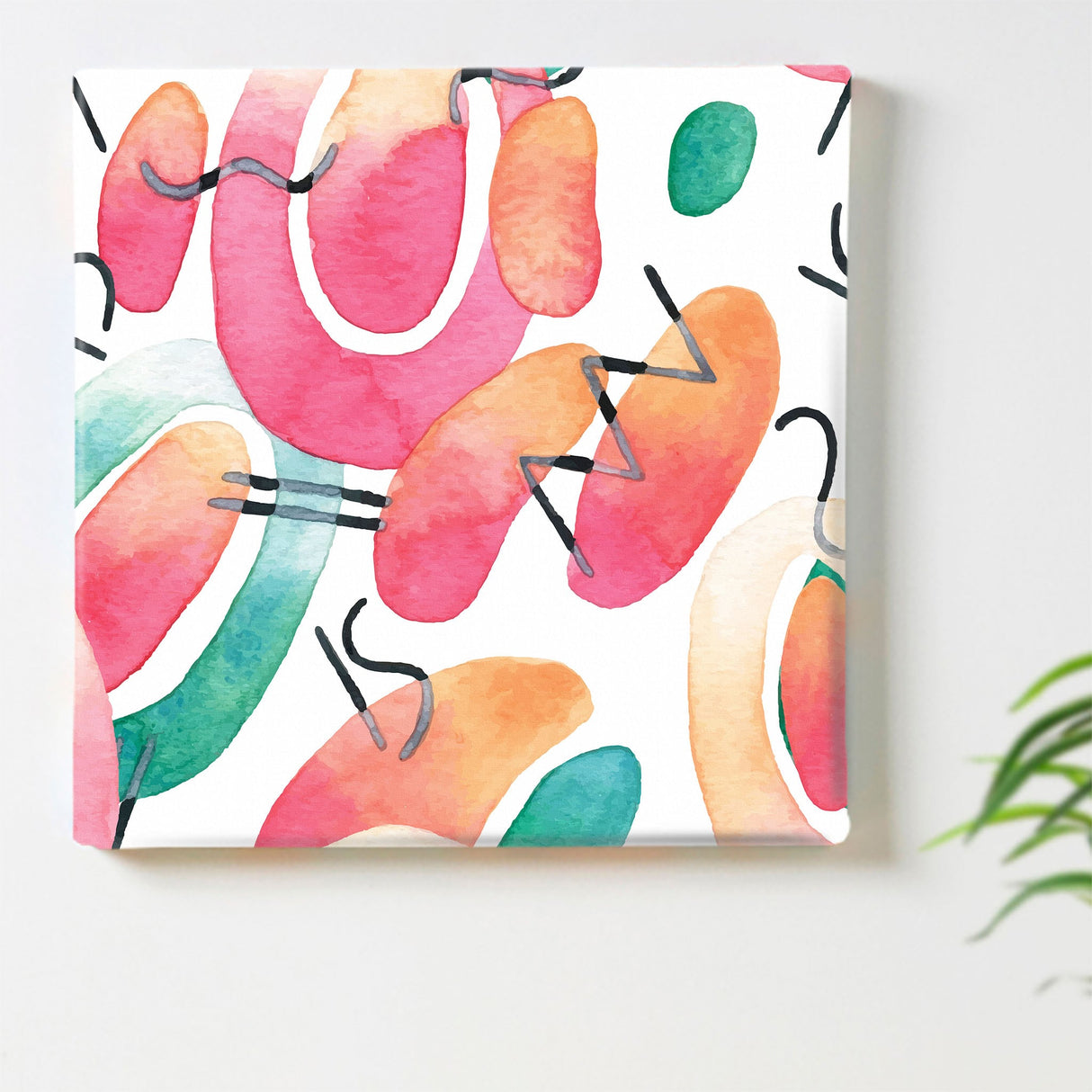 幾何学模様のアートパネル インテリア雑貨 アートパネル キャンバス   popa-1903-038