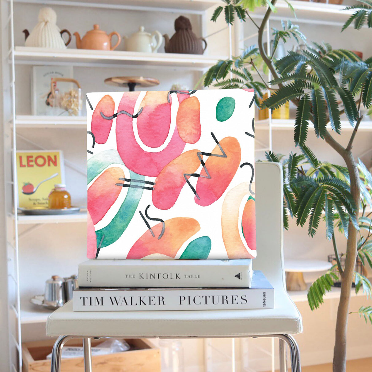 幾何学模様のアートパネル インテリア雑貨 アートパネル キャンバス   popa-1903-038