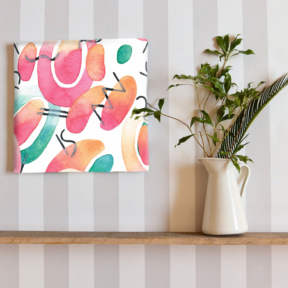 幾何学模様のアートパネル インテリア雑貨 アートパネル キャンバス   popa-1903-038