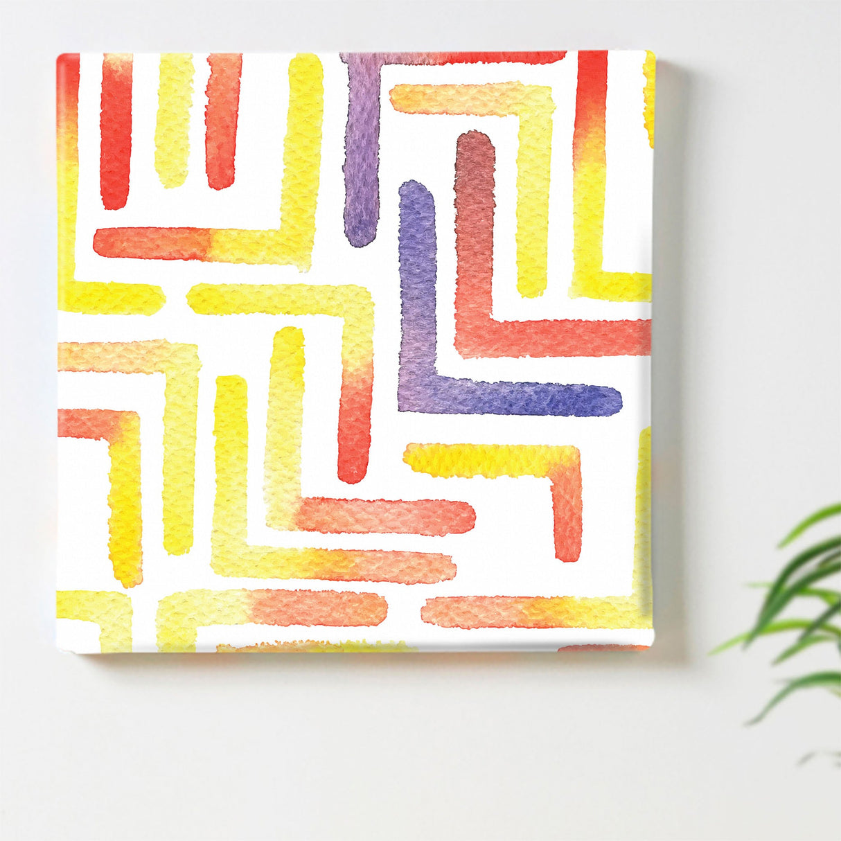 Geometric pattern fabric panel Interior goods Art panel Canvas popa-1903-041