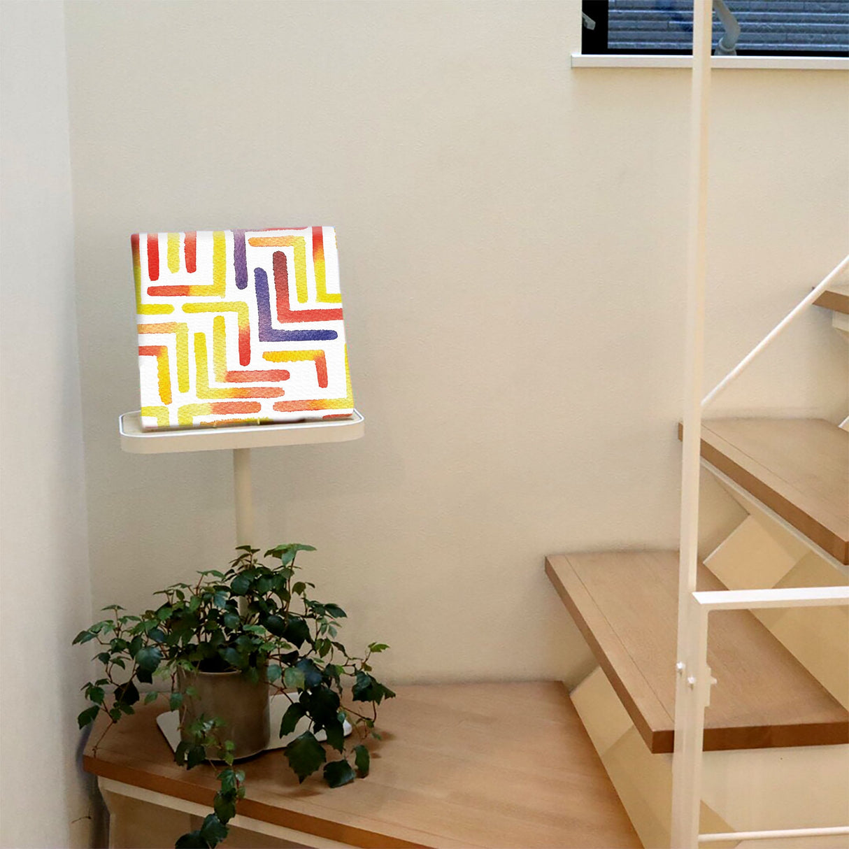 Geometric pattern fabric panel Interior goods Art panel Canvas popa-1903-041