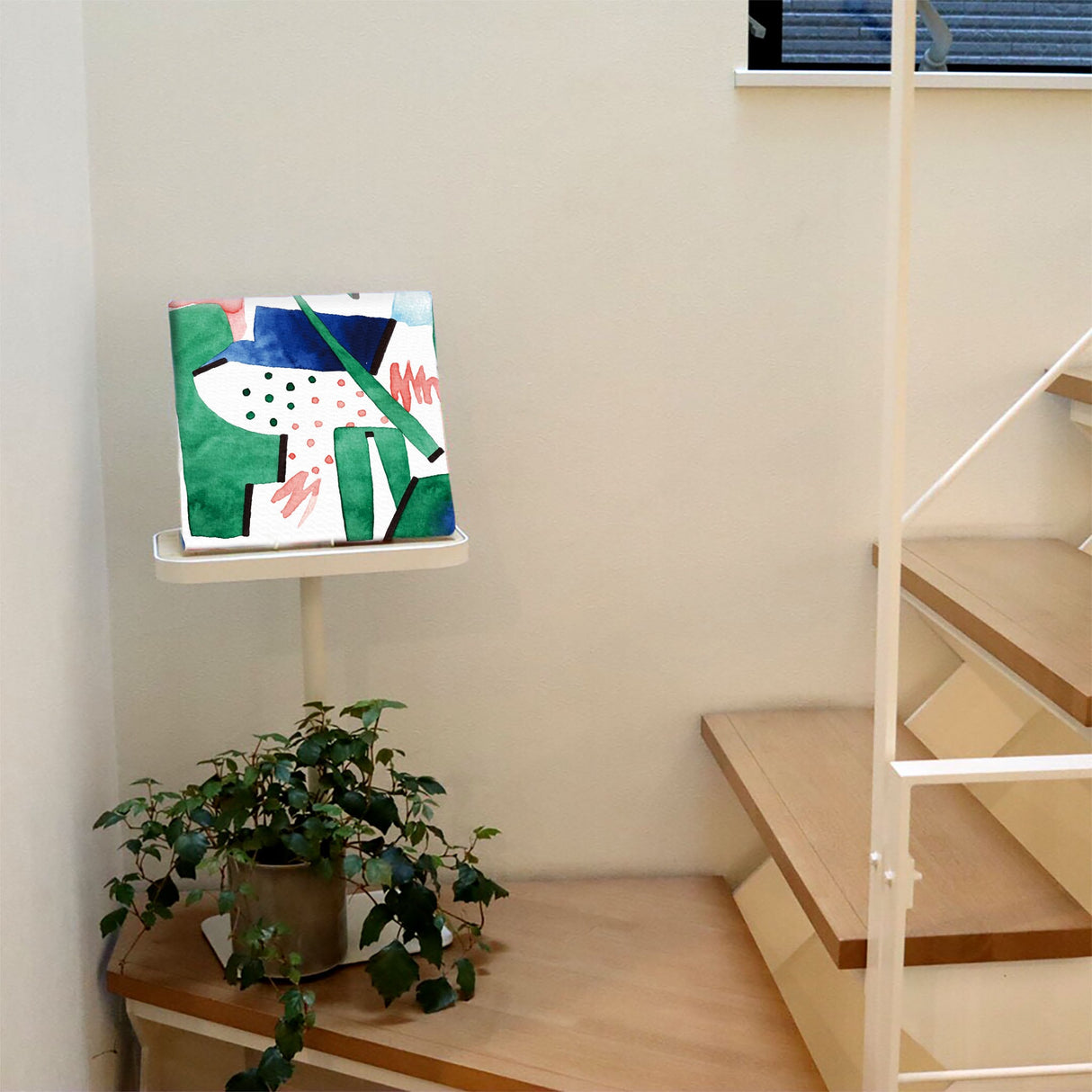 Geometric pattern fabric panel Interior goods Art panel Canvas popa-1903-042