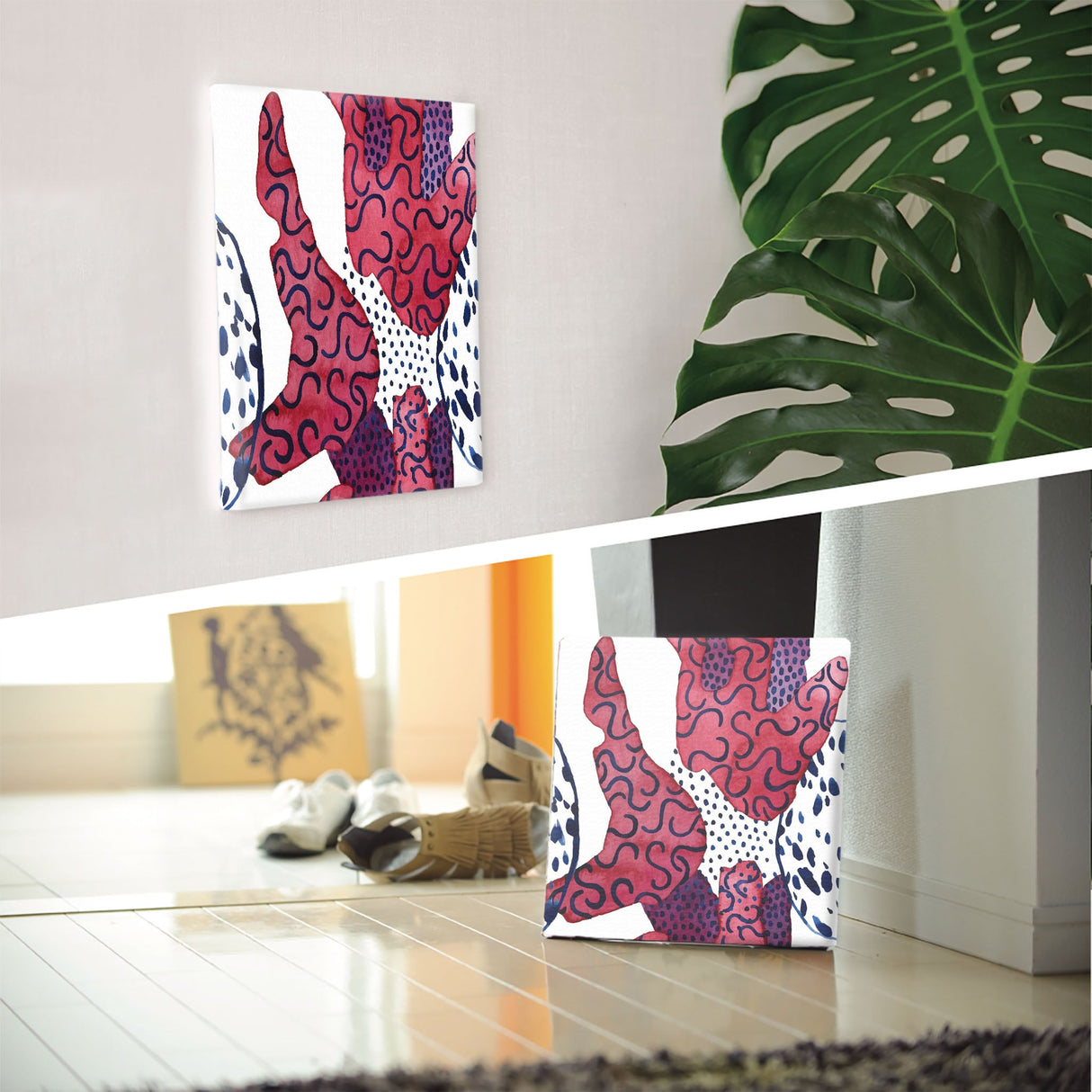 Geometric pattern art panel Interior goods Art panel Canvas popa-1903-043