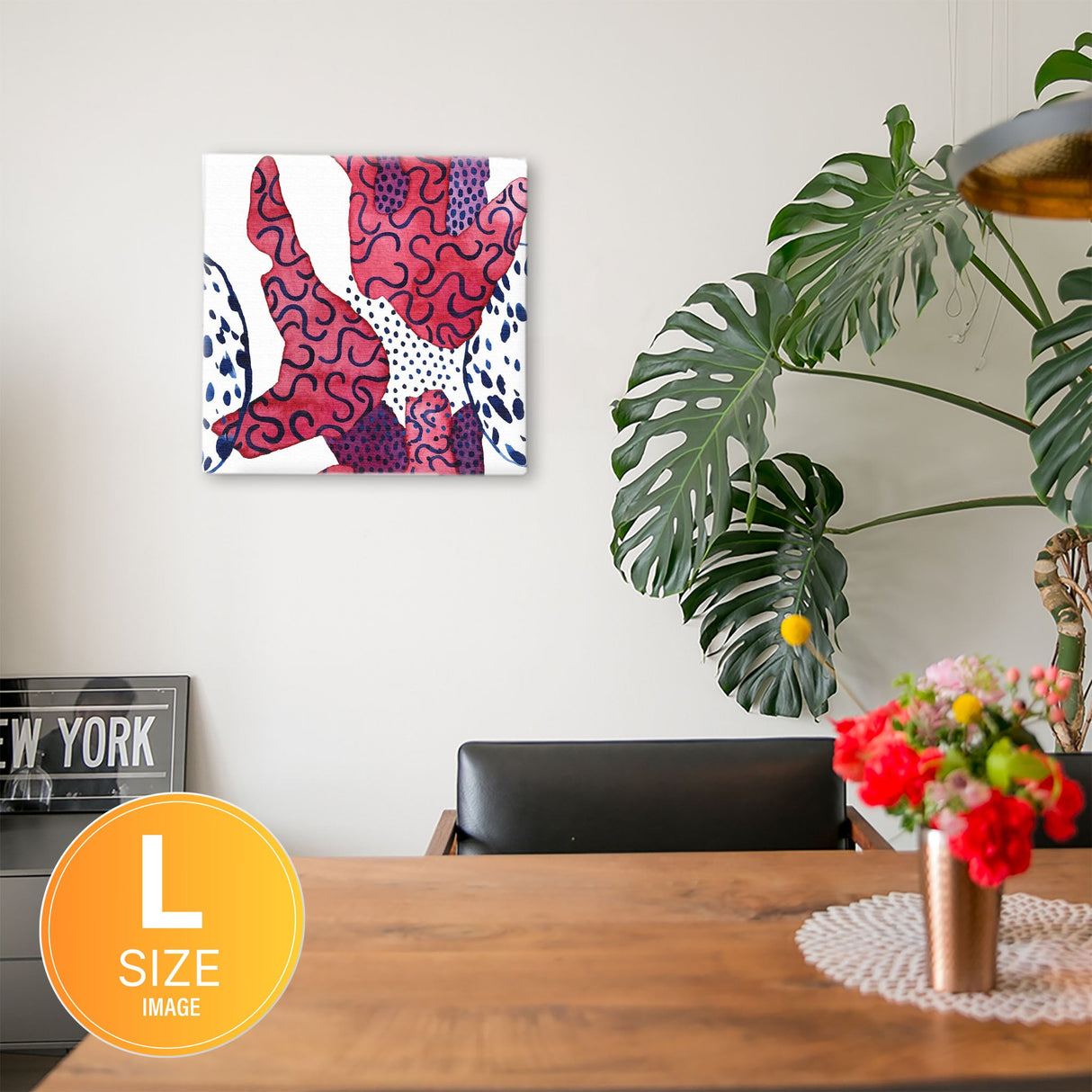 Geometric pattern art panel Interior goods Art panel Canvas popa-1903-043